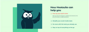 A screenshot of Hootsuite's nonprofit options