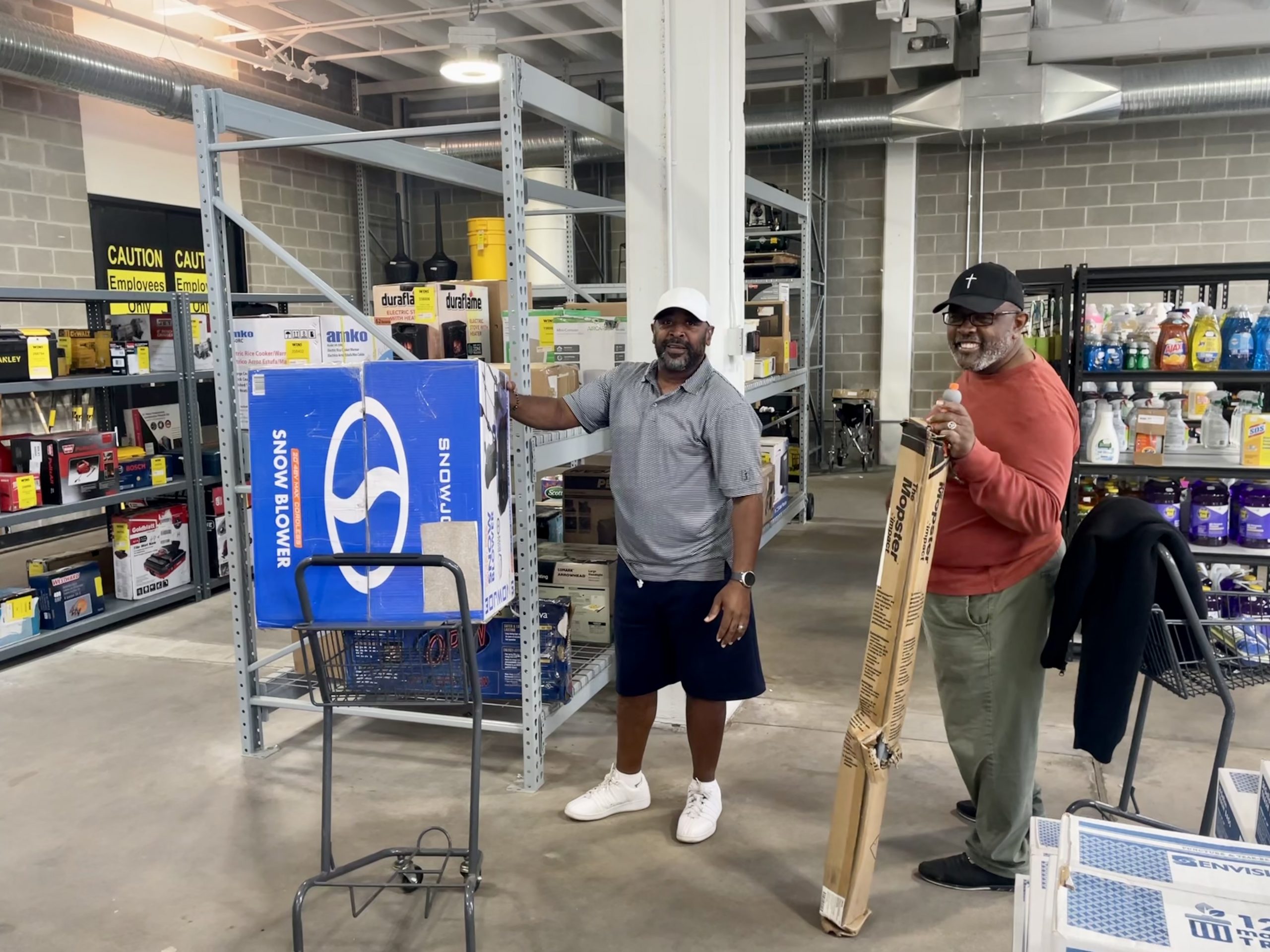 Representatives from Emmanuel Temple Church of God at WIN Warehouse