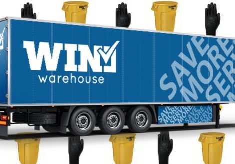 Truckload Program: gloves and trash cans